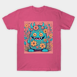 Cute green monster gift ideas T-Shirt